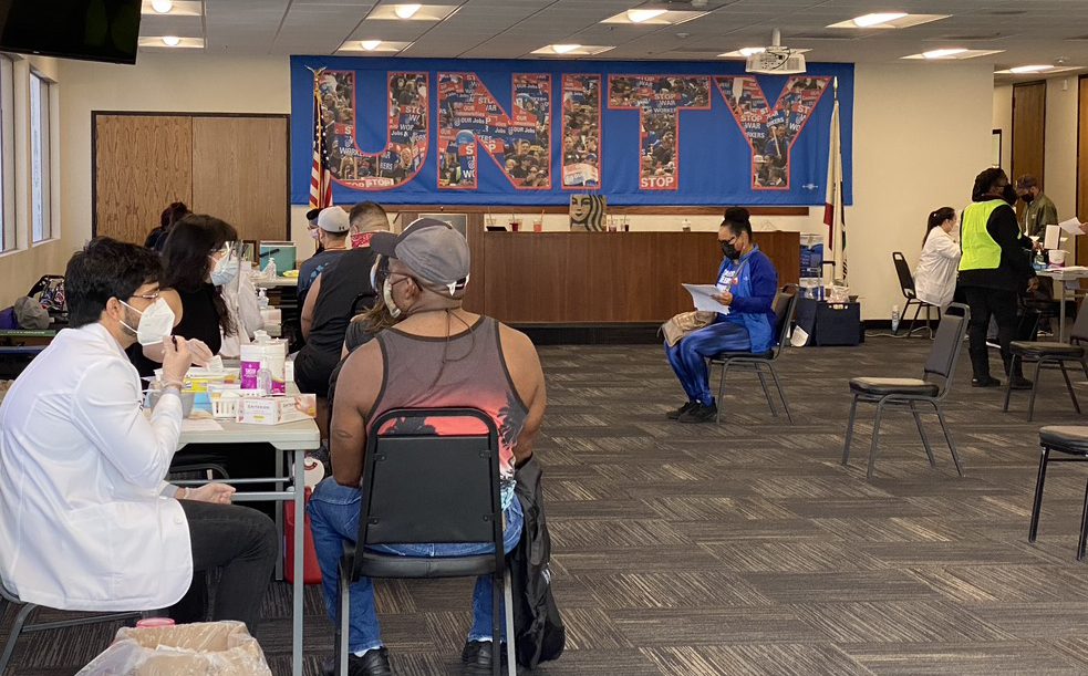 Local\'s Union Hall vaccine clinic for a day Teamsters Local 853